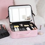 Cosmetic Bag Manufacturer - HOT Luxury with Mirror LED Light Large-capacity Portable