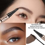 Eyebrow Pencil Manufacturer - 2-in-1 Dual-ended Tinted Brow Gel Ultra-fine Waterproof