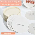 Press-On Nail Boxes Manufacturer - New Arrival Round Package Protective for Nail Supplies