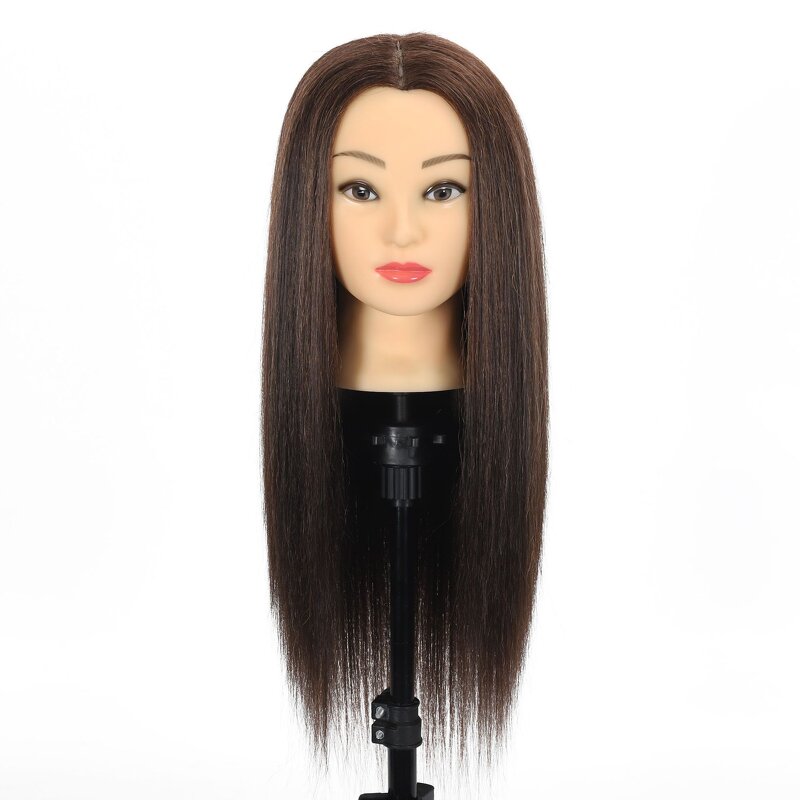 Manikin Head Manufacturer - Cosmetology Makeup with 80% Real Hair for Braiding Training