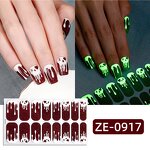 Nail Polish Stickers Manufacturer - Cute Halloween 2D Full Wrap Glow in the Dark