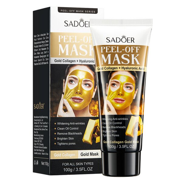 Facial Mask Manufacturer - SADOER 24K Gold Foil Peel-Off Effectively Exfoliates
