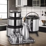 Cookware Set Manufacturer - 19pcs Stainless Steel Outdoor Camping with Insulated Food