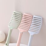 Massager Brush Manufacturer - Straight Shank Macarone Color Plastic Soft Comb