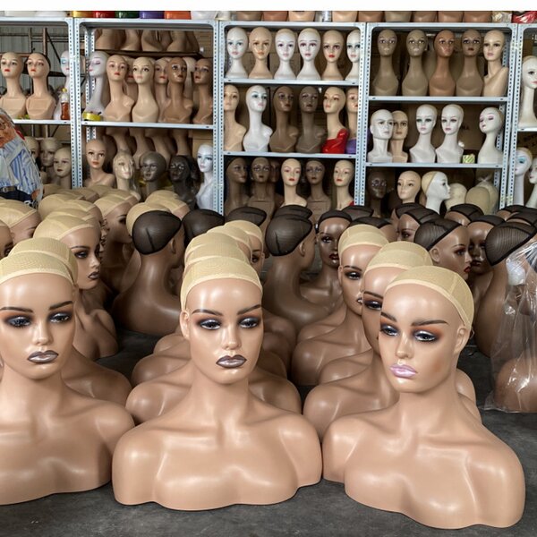 Mannequin Head Manufacturer - European American with Shoulder for Wigs & Display
