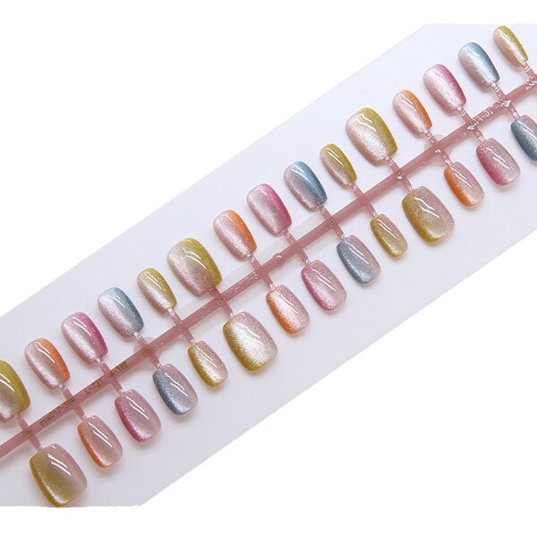 False Nails Manufacturer - Wholesale Cat Eye Art Tips 30Pcs Prefabricated Coffin