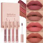 Liquid Lipstick Set Manufacturer - Hellokiss LC-107 Waterproof 4-Piece Matte Ink
