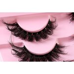 False Eyelashes Manufacturer - Curly Hick Messy Crossed Fluffy Mink Thick 3d Clusters
