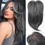 Hair Topper Manufacturer - 18 Inch Long Layered with Bangs for Thinning Hair