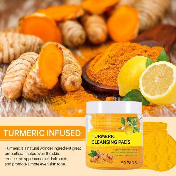 Cleansing Pads Manufacturer - Wholesale 50 Pcs Acid Turmeric for Face Exfoliation