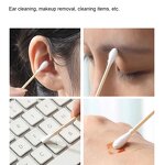 Cotton Swabs Manufacturer - Wholesale 300 PCS Disposable Sterile Wood Stick Permanent Makeup