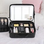 Cosmetic Bag Manufacturer - HOT Luxury with Mirror LED Light Large-capacity Portable