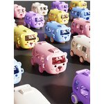 Water Bottle Manufacturer - 500ml Leakproof Cute Cartoon Car with Removable Straw for Kids