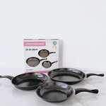 Frying Pan Set Manufacturer - 3 Piece Nonstick Omelette 8 9.5 11 Inch with Handles