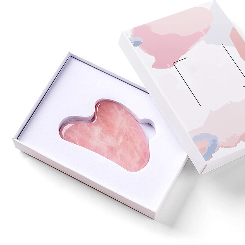 Gua Sha Tool Manufacturer - Custom Packaging, Bian Stone Natural Rose Quartz