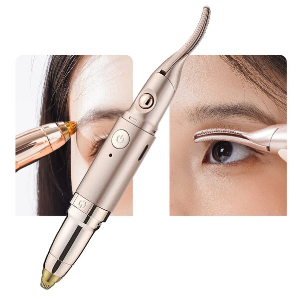 Eyelash Curler Manufacturer - 2-in-1 Electric Heated with Hair Trimmer