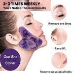 Gua Sha Board Manufacturer - Custom Packaging Natural Purple Jade Amethyst