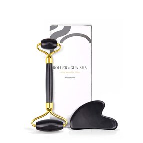 Facial Massage Tools Manufacturer - Wholesale Black Obsidian Roller & Gua Sha