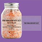 Bath Salt Manufacturer - 100% Natural Lavender & Rose Petals Himalayan