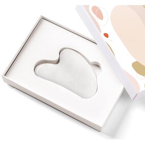 Gua Sha Board Manufacturer - Custom Packaging Natural White Jade