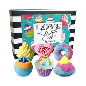 Bath Bombs Gift Set Manufacturer - 6 Pcs Natural Handmade Cute Shape