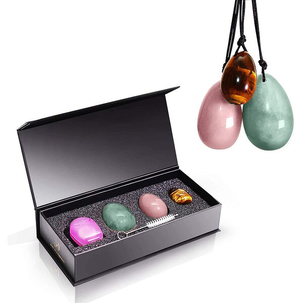 Yoni Eggs Gift Set Manufacturer - Wholesale 3pcs Natural Nephrite Jade, GIA Certified