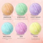 Bath Bombs Gift Set Manufacturer - 100% Natural Organic, Luxury Packaging (6 Pc)