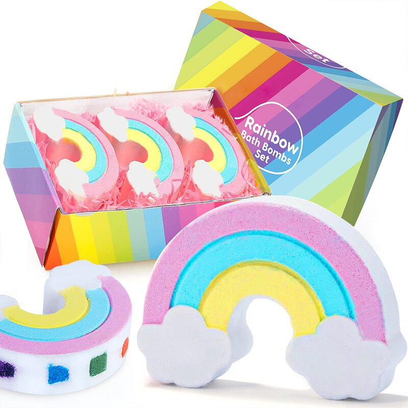 Bath Bombs Manufacturer - 100% Natural Ingredients, Kids Cloud Shape (3 Pcs)