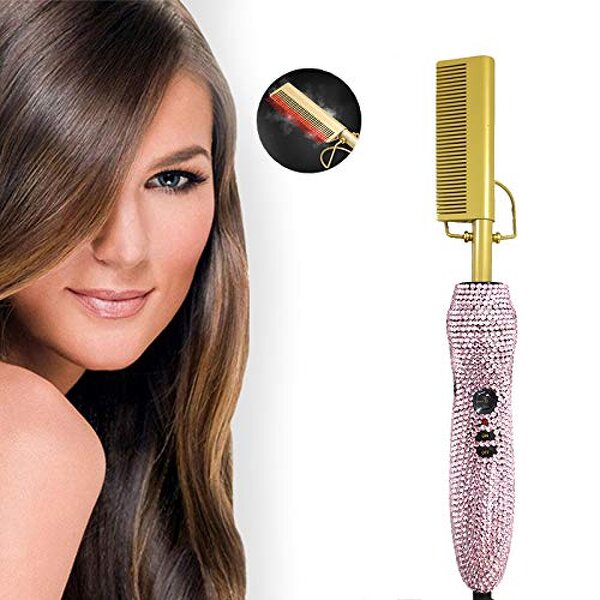 Hot Comb Manufacturer - Wholesale Instant Heat Diamond Bling Hair Straightener