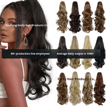 Wig Manufacturer - High Temp Fiber Clip Ponytail Long Curly Wavy for Women