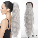 Ponytail Wig Manufacturer - Remy Hair 120% Density 24in Wavy Clip for Women