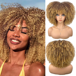 Wig Manufacturer - Synthetic Afro Short Curly Fluffy Kinky European American