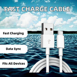 Micro USB Charger Manufacturer - 2.4A Quick Charge 1m/2m Cable with TPE Jacket