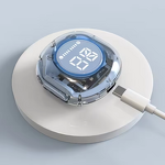 Wireless Earbuds Manufacturer - Air39 TWS Transparent Crystal with Digital Display