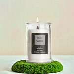 Perfume Candle Manufacturer - Oud Wood Soy Wax in Reusable Glass Jar, Smokeless