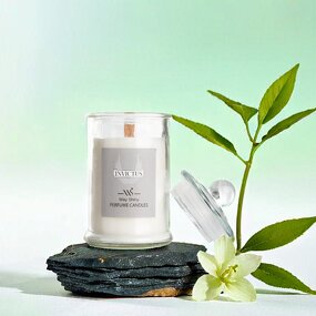 Scented Candle Manufacturer - Soy Wax Glass Jar with Wooden Wick, Long-Lasting