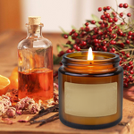 Scented Candle - Manufacturer Soy Wax Amber Jar Long-lasting Home Fragrance Gift