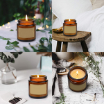 Scented Candle - Manufacturer Soy Wax Amber Jar Long-lasting Home Fragrance Gift