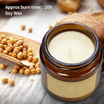 Scented Candle - Manufacturer Soy Wax Amber Jar Long-lasting Home Fragrance Gift