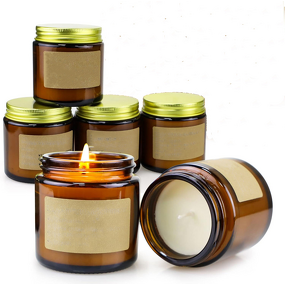 Scented Candle - Manufacturer Soy Wax Amber Jar Long-lasting Home Fragrance Gift