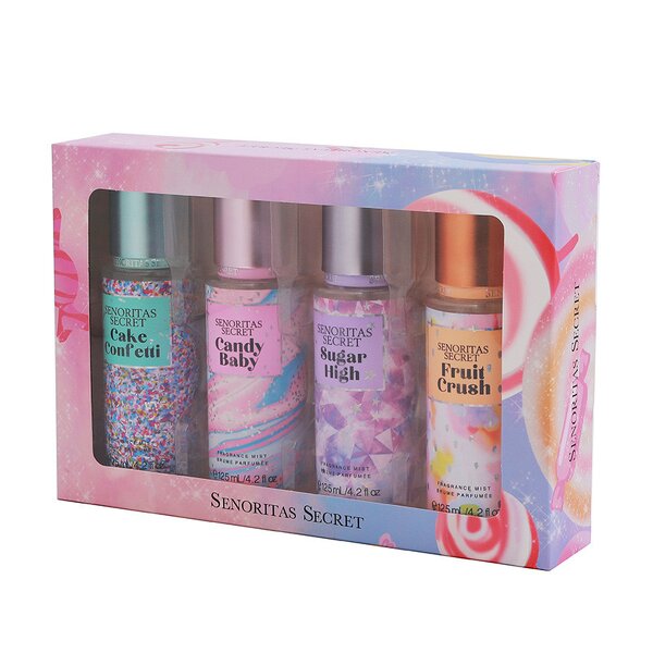 Body Mist Set Manufacturer - New Long Lasting Liquid, Victoria Style 4 in 1
