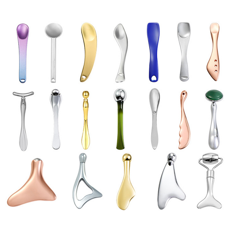 Eye Massage Stick - Manufacturer T/Fish Shape Metal Facial Roller Jade Roller