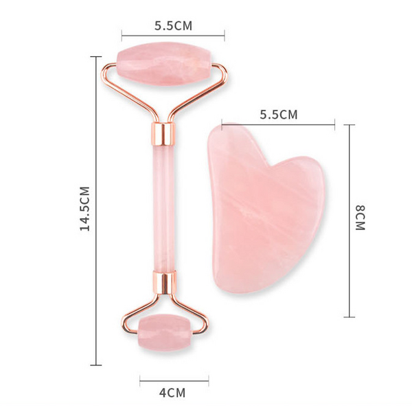 Massage Set - Manufacturer Factory Wholesale Jade Rose Quartz Roller Gua Sha