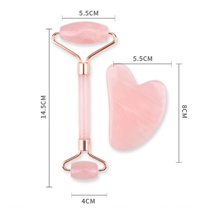 Massage Set - Manufacturer Factory Wholesale Jade Rose Quartz Roller Gua Sha