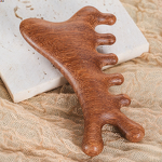 Comb & Jade Roller - Manufacturer Custom Sandalwood 4-in-1 Gua Sha Massage