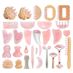 Massage Set - Manufacturer Factory Wholesale Jade Rose Quartz Roller Gua Sha