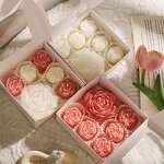 Soy Wax Candle Set Manufacturer - Handmade Peony Flower Rose, Aromatic Gift Set