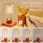 Candle Warmer Manufacturer - Wood Eco-Friendly Silk Screen Printed, Adjustable Light