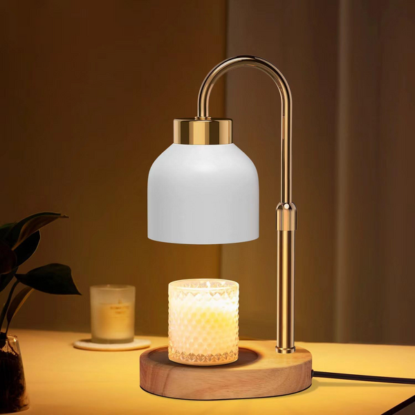Candle Warmer Manufacturer - Adjustable Flameless Wood Table Lamp for Wax Melting