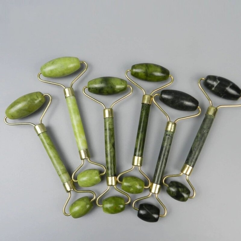 Jade Roller Manufacturer - Face Slimming Double Head, Facial Lifting Massage Stone